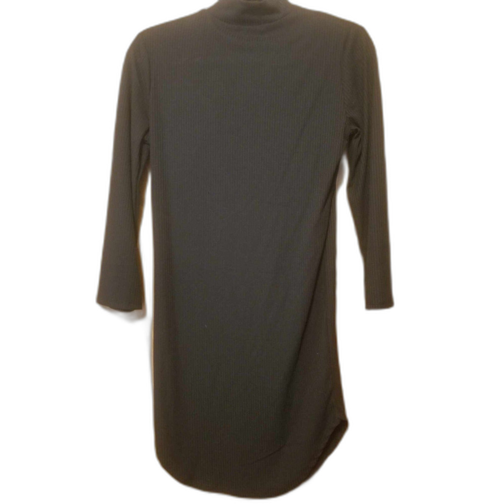 Juniors Justify Soft Black Turtleneck Mini Dress Medium
